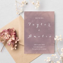 Hochzeitstag Speichern Sie die Date Modern Dusty R Save The Date