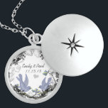 Hochzeitstag Vintage Vögel Jahrestag Nekklace Medaillon<br><div class="desc">Keepake Necklaces wählen Sie entweder Silber Platin oder Sterling Silver</div>