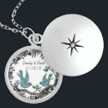 Hochzeitstag Vintage Vögel Jahrestag Nekklace Sterling Silberkette<br><div class="desc">Keepake Necklaces wählen Sie entweder Silber Platin oder Sterling Silver</div>