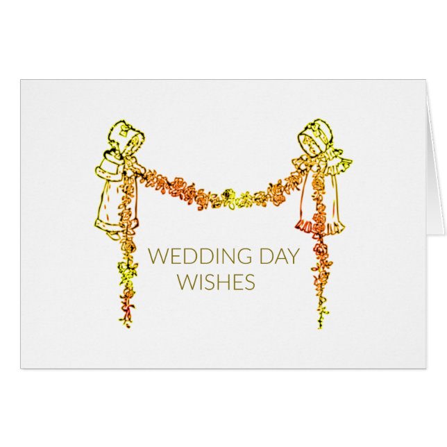 Hochzeitstag wünscht (Vorderseite (Horizontal))