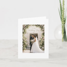 Hochzeitstags-Gratulationskarte Dankeskarte