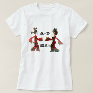Hochzeitstanz/Braut & Groom Personalisierte Gesche T-Shirt