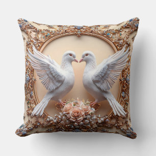Hochzeitstaube Kunst Kissen