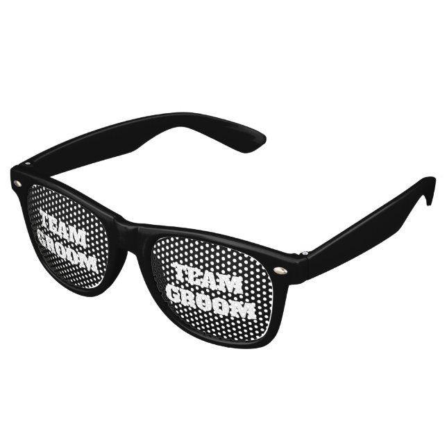 Hochzeitsteam Bachelor Party Trauzeuge Partybrille (Schrägansicht)