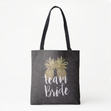Hochzeitsteam Bride Modernes Gold Ananas Paar