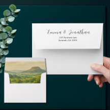 Hochzeitsteckhülle aus der Hill Country
