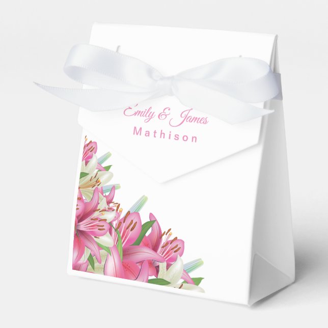 Hochzeitstempel Gastgeschenk Hochzeit Boxes-Pink L Geschenkschachtel (Vorderseite)