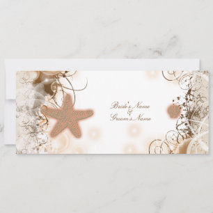 Hochzeitsthema am Strand ~ elegantes Party Einladung