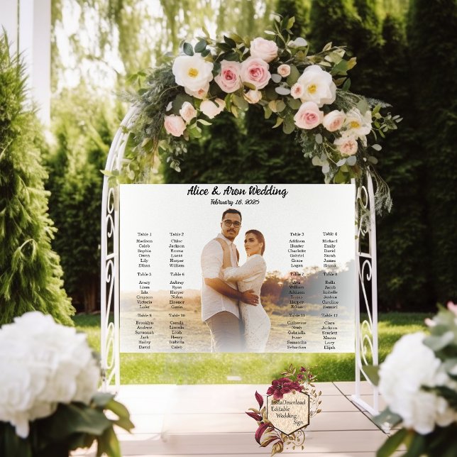 Hochzeitstich mit Foto Poster (Von Creator hochgeladen)
