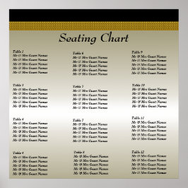 Hochzeitstich-Plakatposter Poster