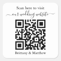 Hochzeitsticker für die QR-Code-Website