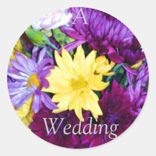 Hochzeitsticker für Umschlag Aufkleber
