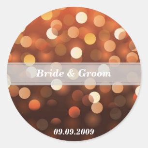 Hochzeitsticker Runder Aufkleber