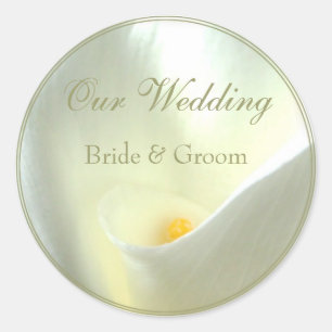 Hochzeitsticker Runder Aufkleber