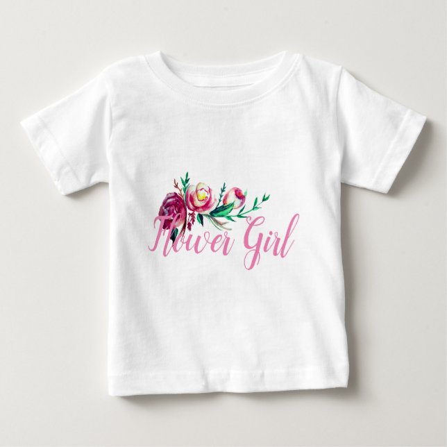 Hochzeitstil Blume Ruffle T-Shirt Rustikaler Stil (Vorderseite)