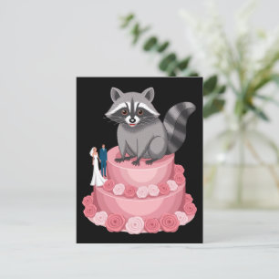 Hochzeitstipendien für Raccoon Postkarte