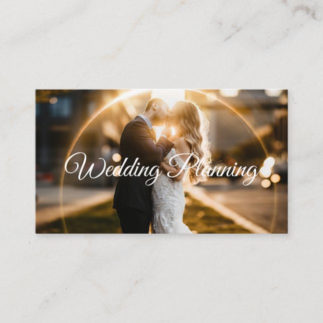 Hochzeitstisch-Anzeige, Veranstaltungsplaner für H Visitenkarte (Vorderseite)