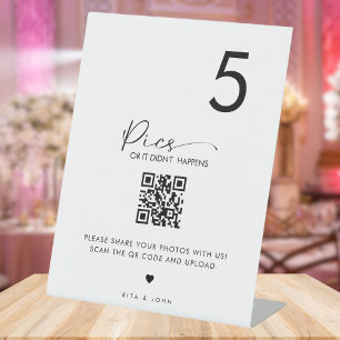 Hochzeitstisch-Bilder oder nicht eingetretene Seet Sockelschild