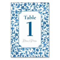Hochzeitstisch Chintz Blue & White Floral Ditsy