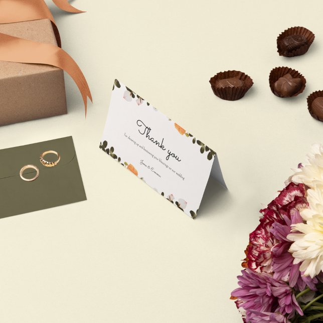 Hochzeitstisch Dankeskarte (Von Creator hochgeladen)