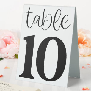 Hochzeitstisch Nummer 10 Tisch Tent Schild