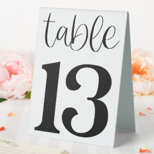 Hochzeitstisch Nummer 13 Tisch Tent Schild