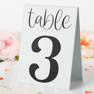 Hochzeitstisch Nummer 3 Tisch Tent Schild