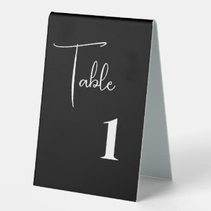 Hochzeitstisch-Nummern-Zelt Tischzelt-Schild Tischaufsteller