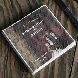 Hochzeitstischdekorationen im Gothstil Dark Moody Serviette