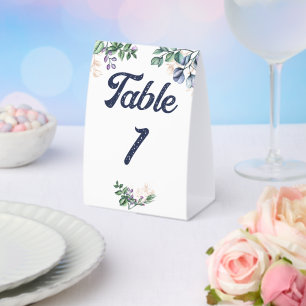 Hochzeitstischnummer Wildflower Harmony Tischaufsteller