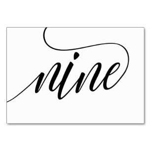 Hochzeitstischnummern - Luxus-Typografie (Schwarz) Tischnummer