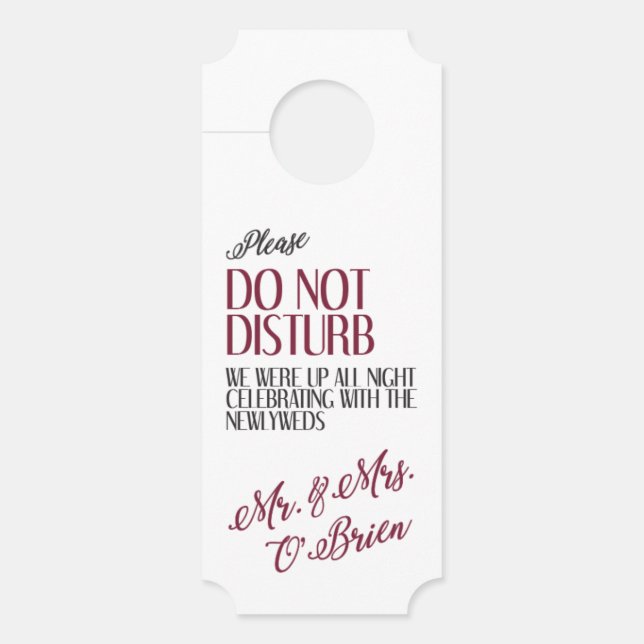 Hochzeitstor Türanhänger (Vorderseite)