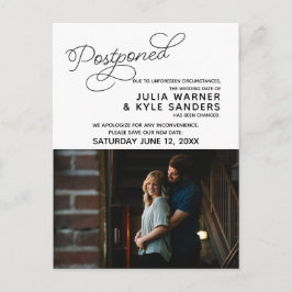 Hochzeitstorniertes Foto Postkarte