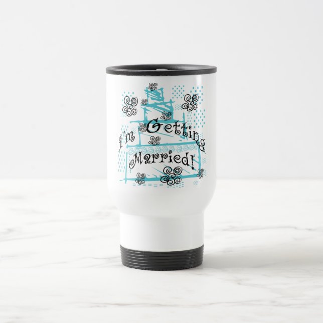 Hochzeitstorte-Braut-T-Shirts und Geschenke Reisebecher (Mittel)