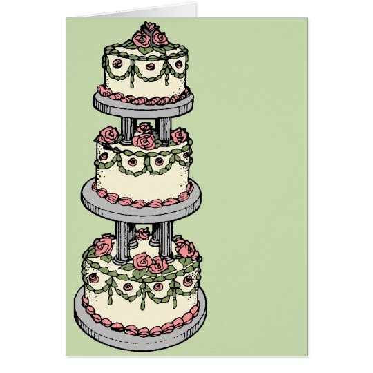 Hochzeitstorte - kundengerechte Farbe! Karte