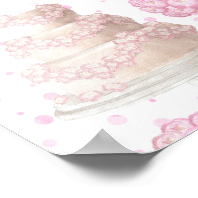 Hochzeitstorte Poster (Ecke)