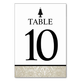 Hochzeitstorte Tischnummer