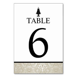 Hochzeitstorte Tischnummer