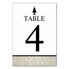 Hochzeitstorte Tischnummer