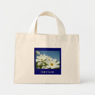 Hochzeitstorte Tote Bag Geschenk Weiße Gänseblümch Mini Stoffbeutel