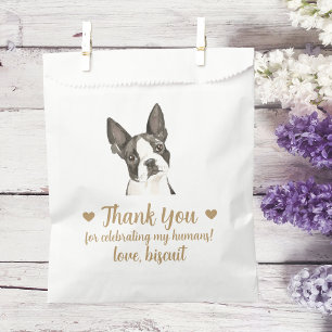 Hochzeitstüte mit Hundefutter als Gastgeschenk Geschenktütchen