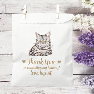 Hochzeitstüte mit Katzenleckerli Geschenktütchen