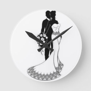 Hochzeitsuhr Runde Wanduhr