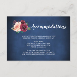 Hochzeitsunterkünfte für Hochzeitsreisende in der Begleitkarte
