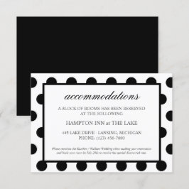 Hochzeitsunterkünfte| Klassische schwarze Umschlie Einladung