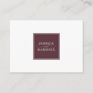 Hochzeitsunterkünfte und Details Begleitkarte