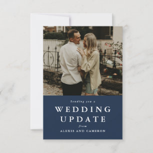 Hochzeitsupdate ändern Datumskarte