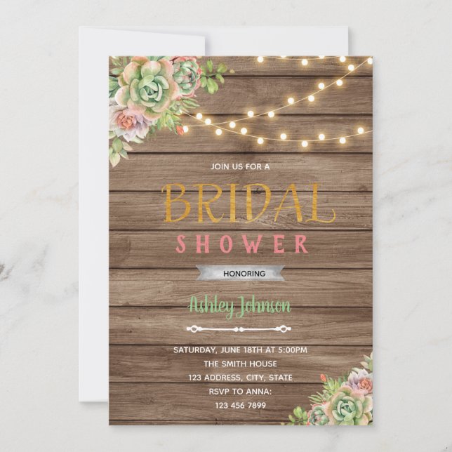 Hochzeitsveranstaltung Einladung (Vorderseite)