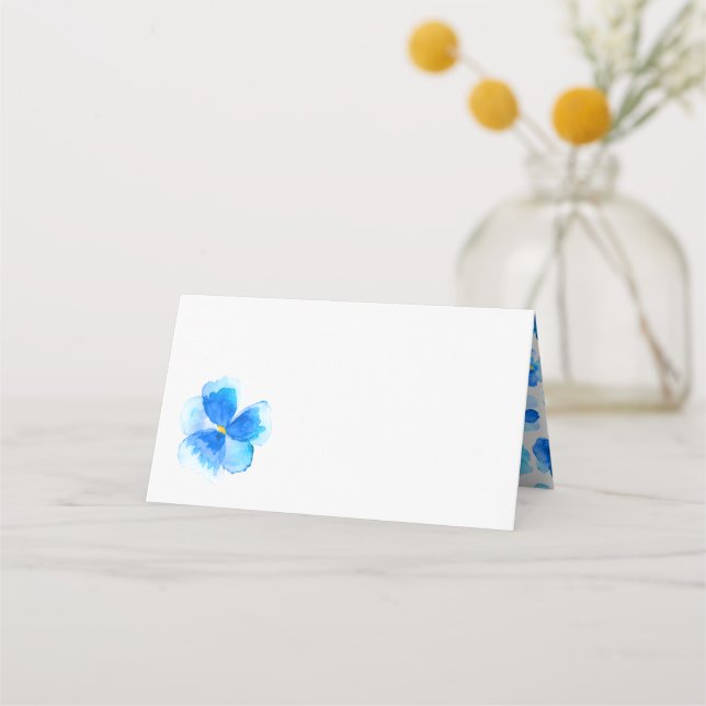 Hochzeitsveranstaltung in Blumen Platzkarte (Vorderseite)