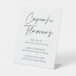 Hochzeitsveranstaltungen mit Cupcake-Aromen Sockelschild